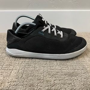 OluKai Mens Moku Pae Black Fashion Sneaker Comfort Shoes Size 12